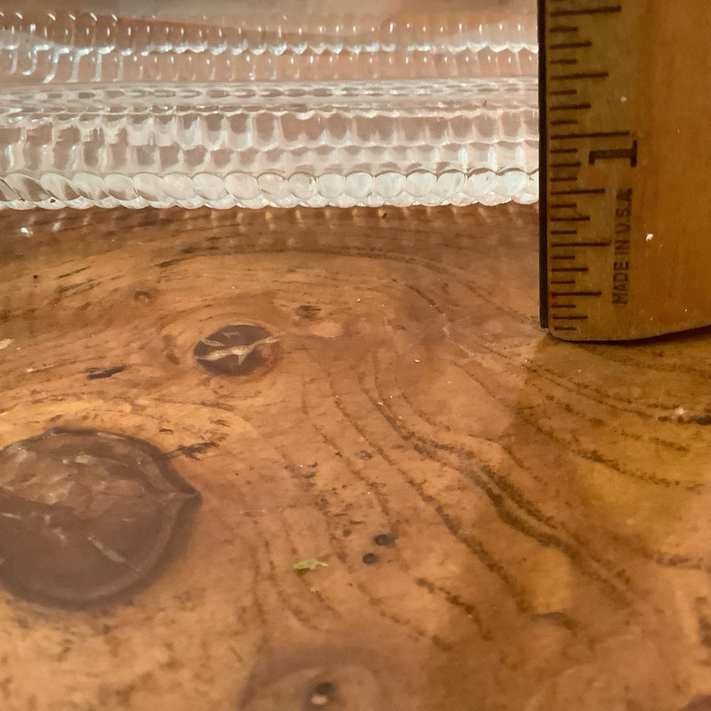 4 Vintage  Corn On Cob Clear Glass Footed Dishes highly detailed kernel pattern - Picture 6 of 6